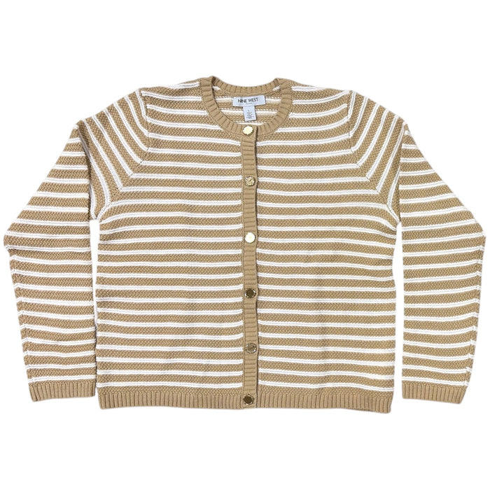Nine West Women's Classic Fit Midweight Cropped Cardigan Sweater