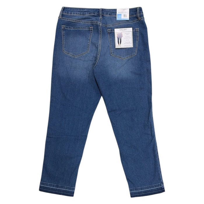 Nine West Women's Gramercy Slim Fit Cropped Stretch Denim Jean