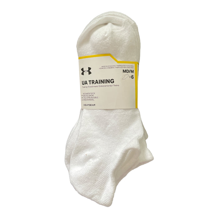 Under Armour Women's UA Training Cotton Blend No Show Socks, 6 Pairs