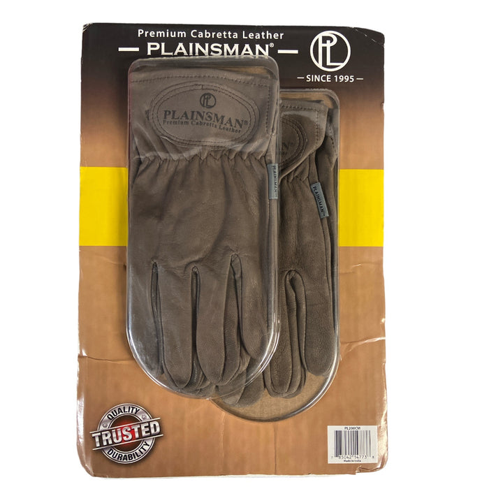 Plainsman Men's Premium Cabretta Leather All Purpose Heavy Duty Gloves