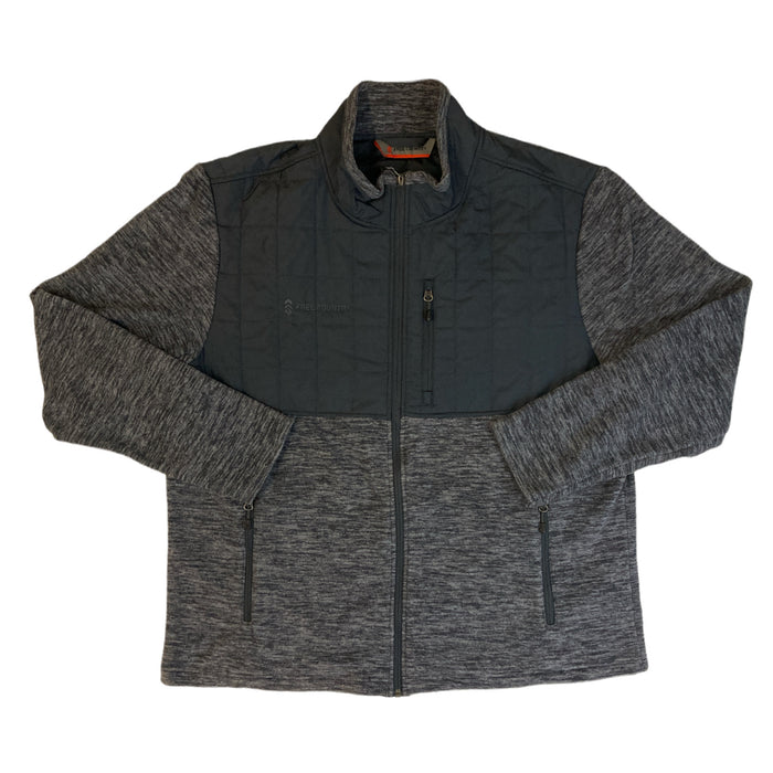 Free Country Men's Quilted Overlay Fleece Jacket