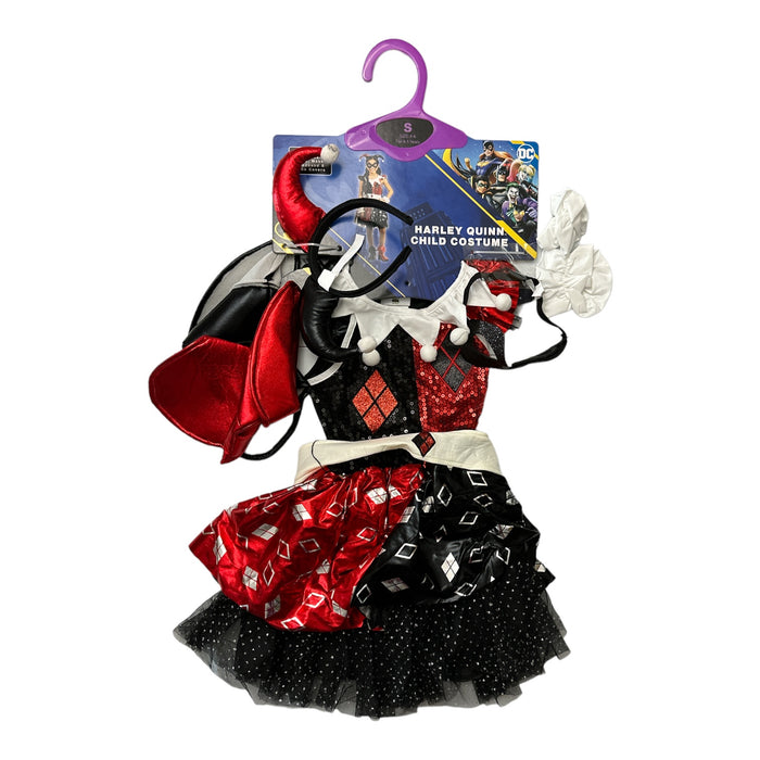 DC Harley Quinn Girl's Tutu Dress & Accessories Halloween & Dress Up Costume