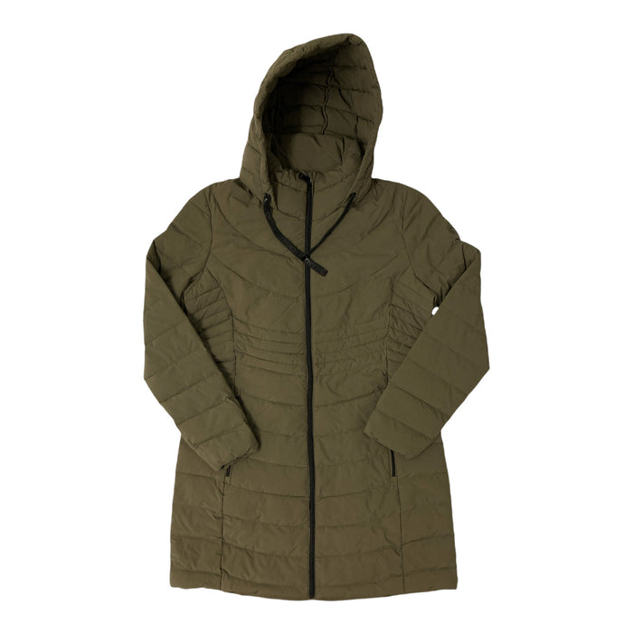 DKNY Women's Quilted Water Resistant Hooded Down Coat