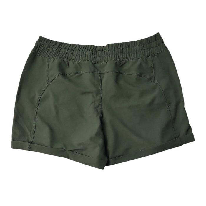 Tangerine Women's Active Woven Zipper Pockets Drawstring Track Shorts