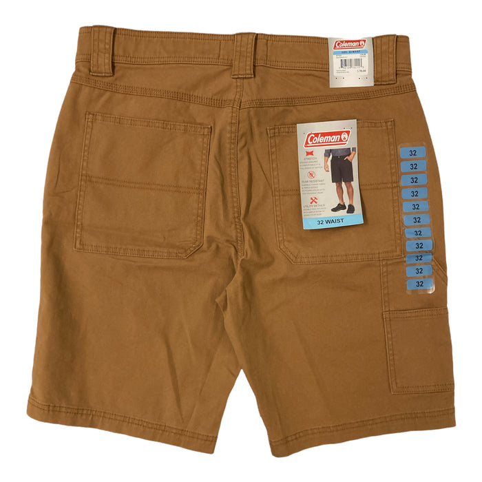 Coleman Men's Relaxed Fit Tear Resistant Stretch Utility Shorts