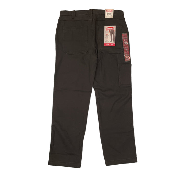 Coleman Men's Bonded Fleece Lined Tear Resistant Comfort Stretch Utility Pant