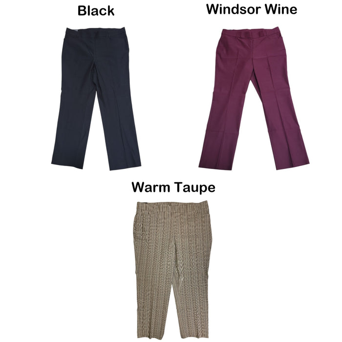 Rafaella Women's Classic Fit Comfort Soft Pull-On Stretch Pant