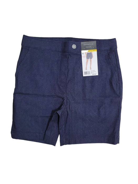 Rafaella Women's Pull-On Comfort Stretch Pockets 7" Inseam Shorts (Rinse, 6)