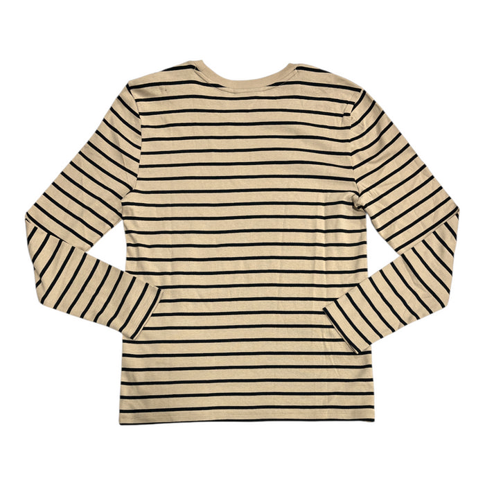 Rafaella Women's Grommet & Lacing Shoulder Detail Long Sleeve Top