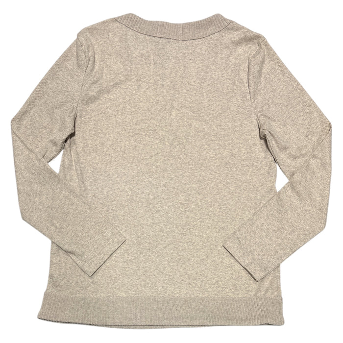 Rafaella Women's V-Neck Classic Fit Top with Chain Hardware Neckline, Plus Size