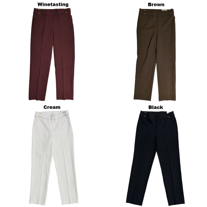 Rafaella Women's Comfort Fit Stretch Straight Leg Ponte Pant