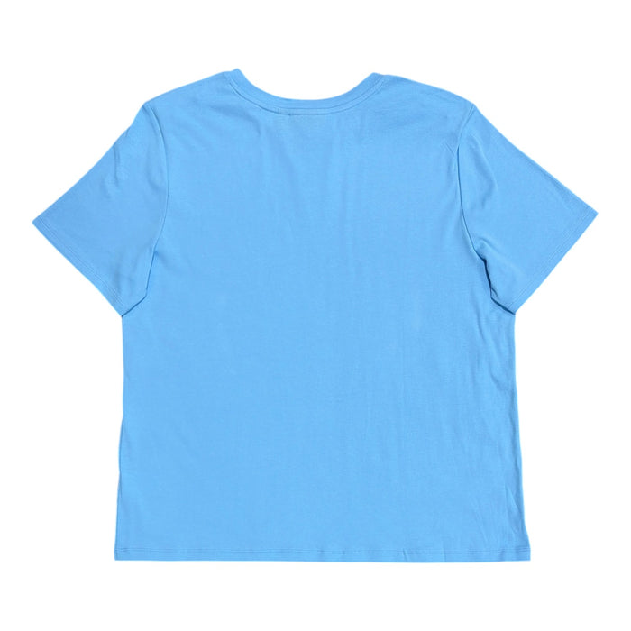 Rafaella Women's Classic Fit Midweight Crewneck Short Sleeve T-Shirt, Plus Size