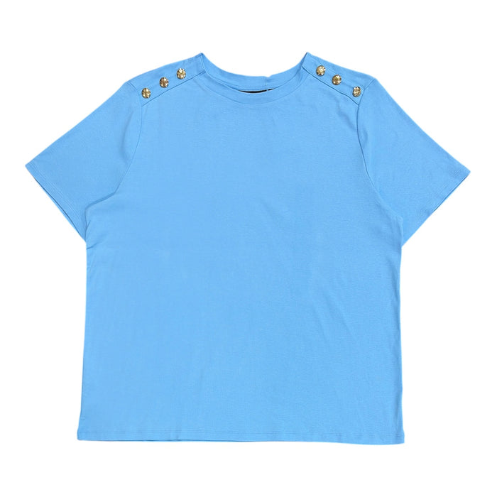 Rafaella Women's Classic Fit Midweight Crewneck Short Sleeve T-Shirt, Plus Size