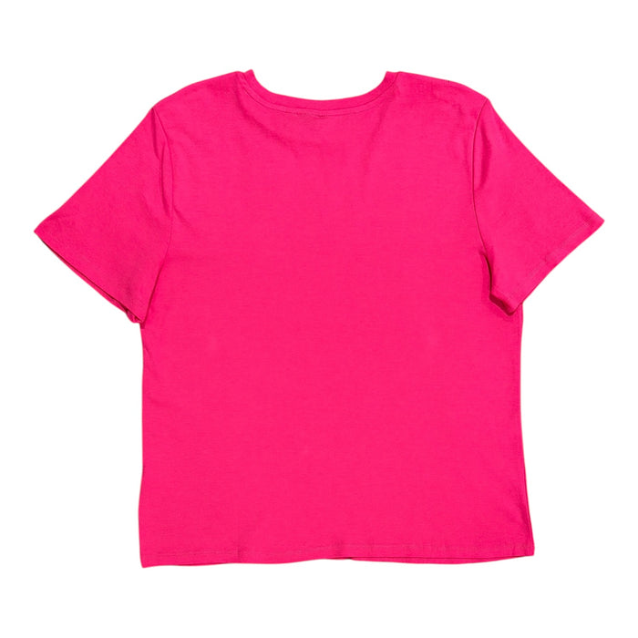Rafaella Women's Classic Fit Midweight Crewneck Short Sleeve T-Shirt, Plus Size