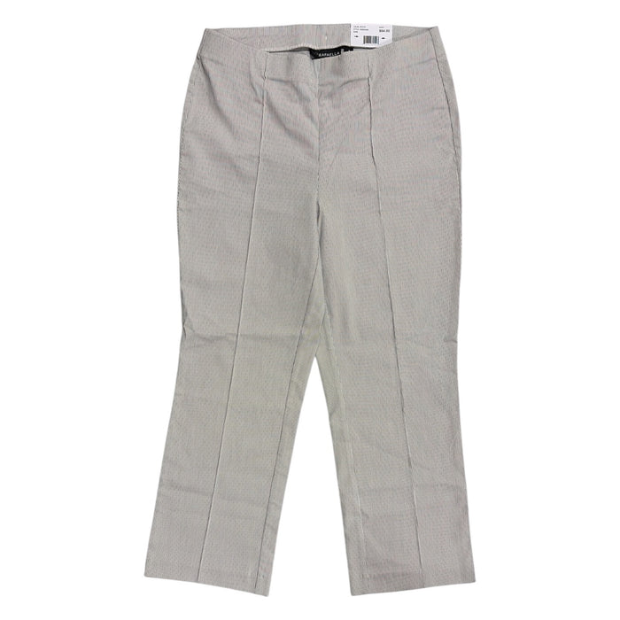 Rafaella Women's Regular Fit Soft Touch Stretch Crop Pintuck Pant
