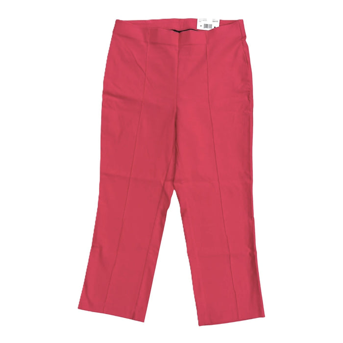 Rafaella Women's Regular Fit Soft Touch Stretch Crop Pintuck Pant