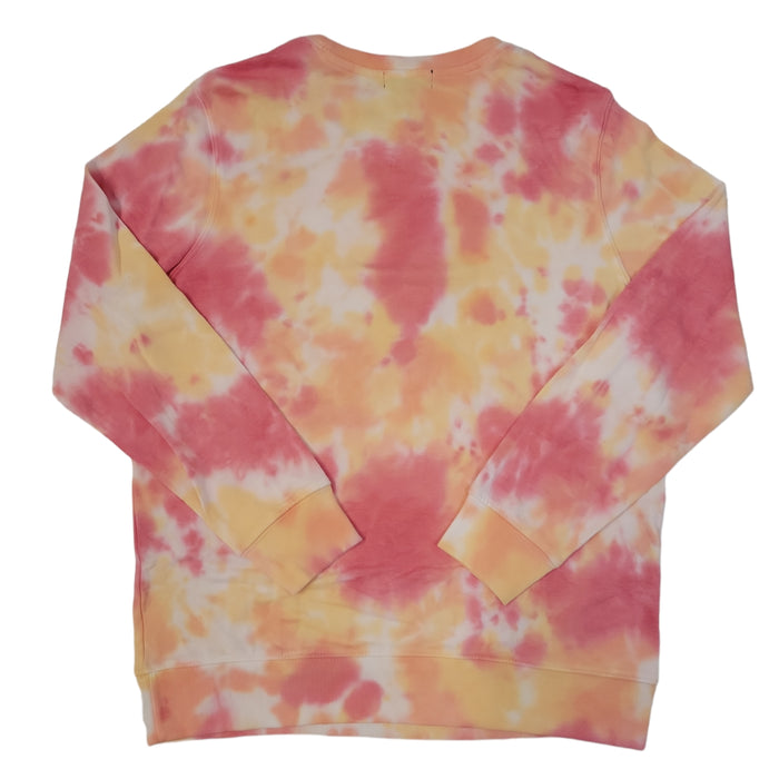 Modern Canvas Women's Stay Home Tie Dye Graphic Soft Fleece Sweater