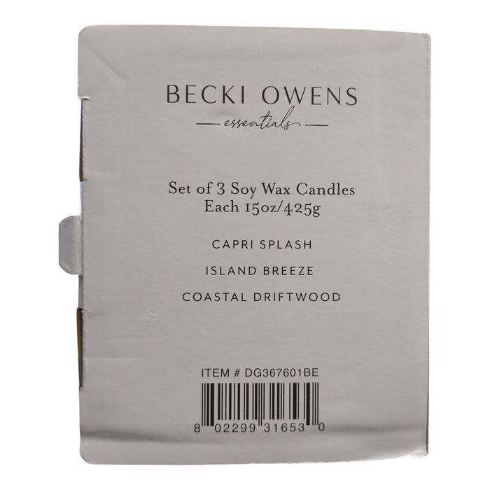 Becki Owens 15oz. Luxury Scented Candles Collection, Set of 3