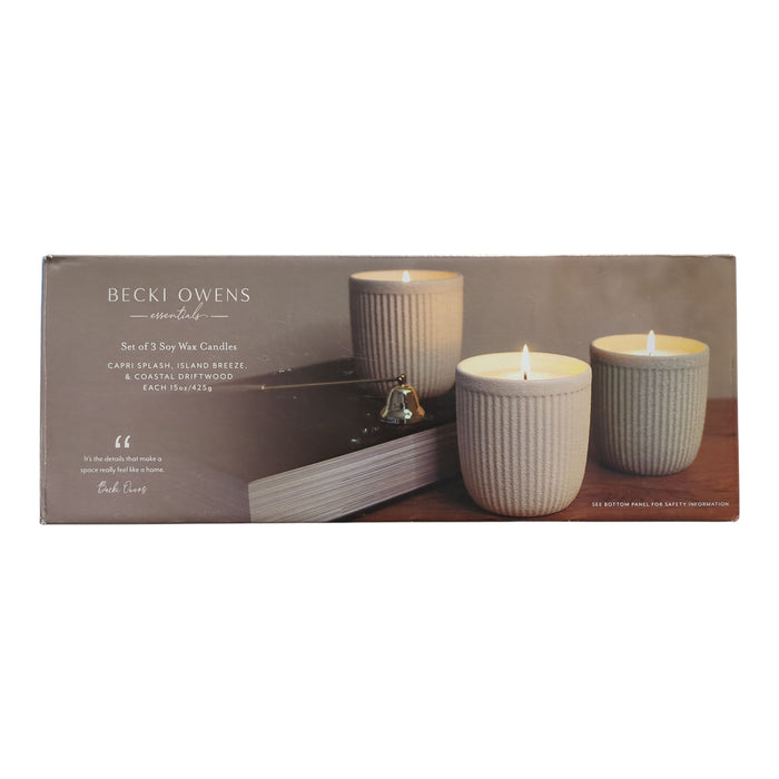 Becki Owens 15oz. Luxury Scented Candles Collection, Set of 3