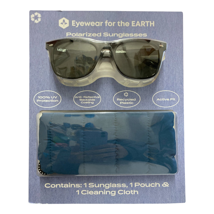 Eyewear for the Earth SOL Wayfarer Rectangular Polarized Sunglasses