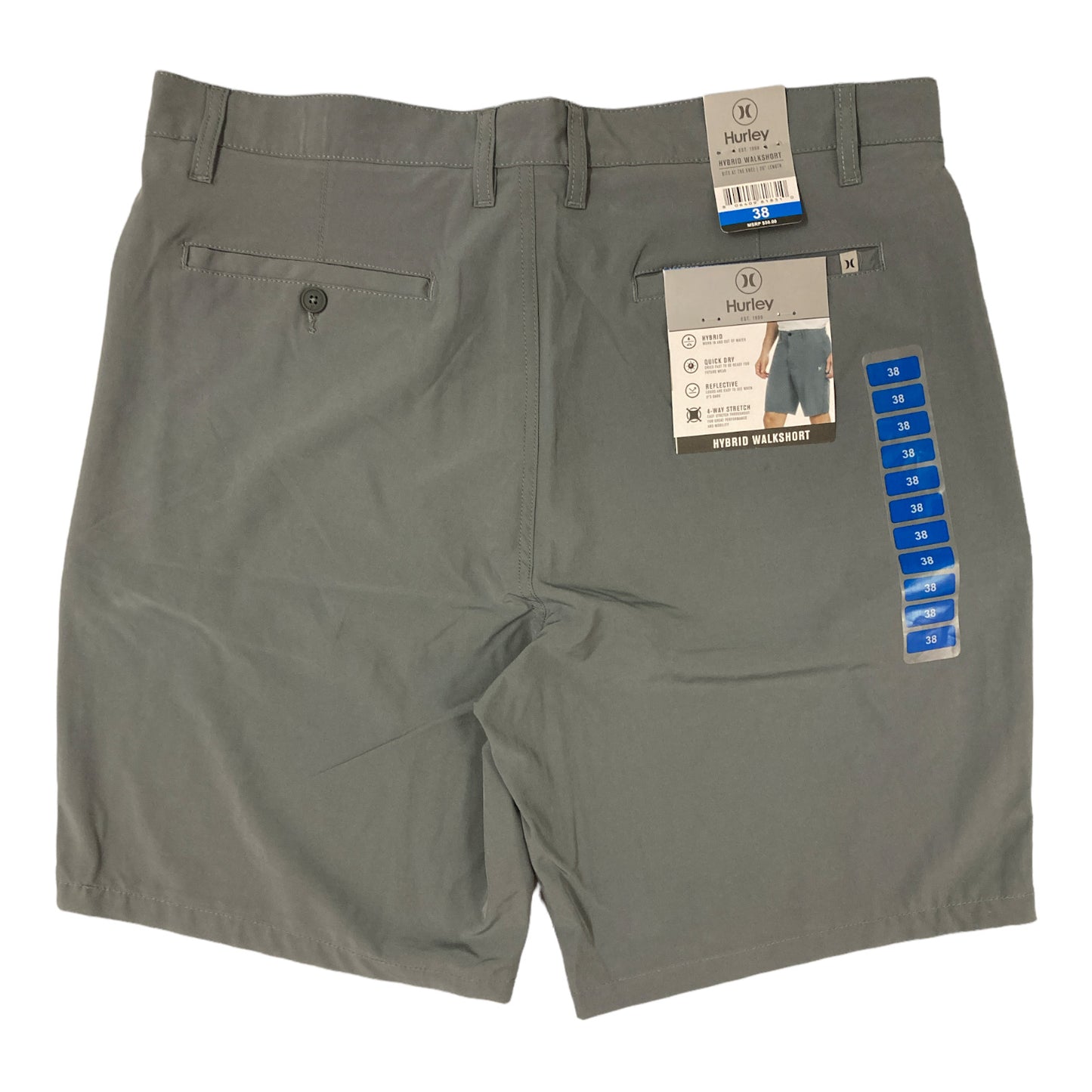 Hurley Men's Quick Dry Classic Fit Hybrid Walk Shorts