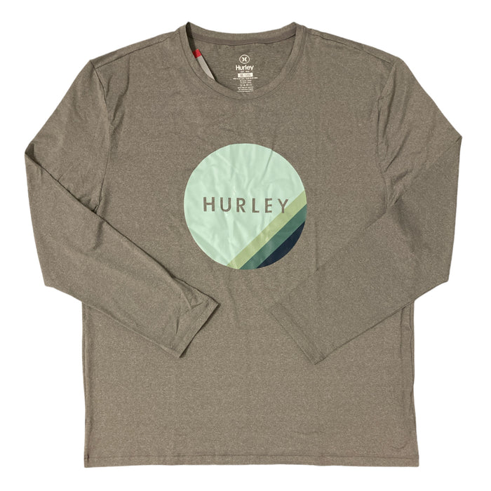 Hurley Men's Long Sleeve Moisture Wicking Graphic Rash Guard Shirt