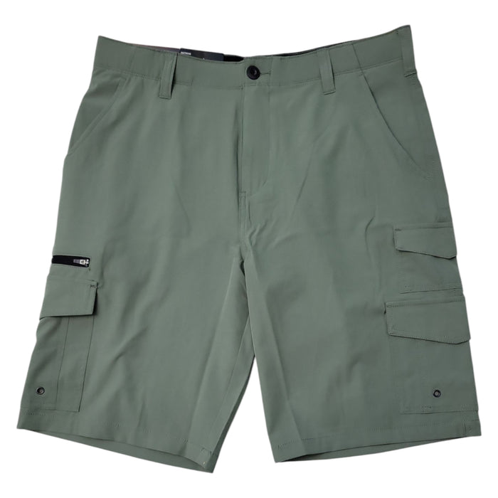 IRON Clothing Men's Flex Waistband Stretch Hybrid Multi Pocket Cargo Short