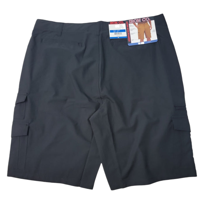 IRON Clothing Men's Flex Waistband Stretch Hybrid Multi Pocket Cargo Short