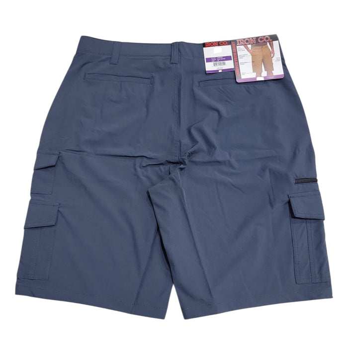 IRON Clothing Men's Flex Waistband Stretch Hybrid Multi Pocket Cargo Short
