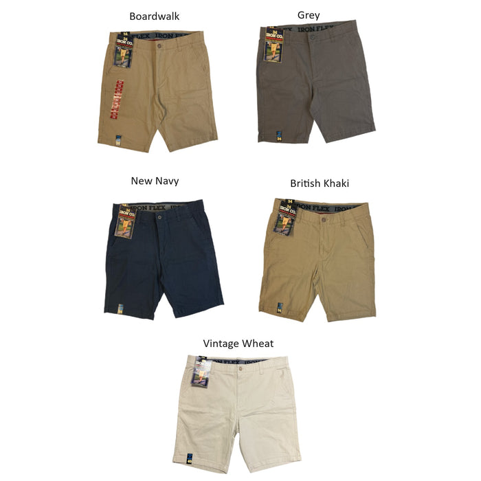 Iron Co. Men's Comfort Waistband Regular Fit Stretch Cargo Short Iron Co. Men's Comfort Waistband Regular Fit Stretch Cargo Short