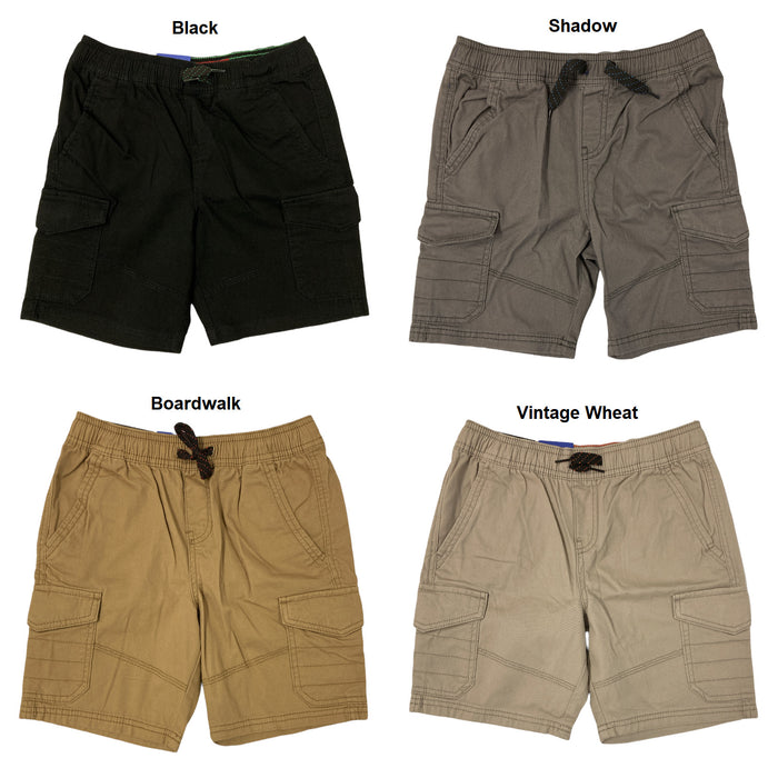 Iron Co Boy's Stretch Pull On Cargo Shorts