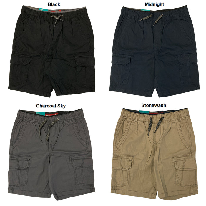 Iron Co Boy's Stretch Cargo Pull On Ripstop Shorts