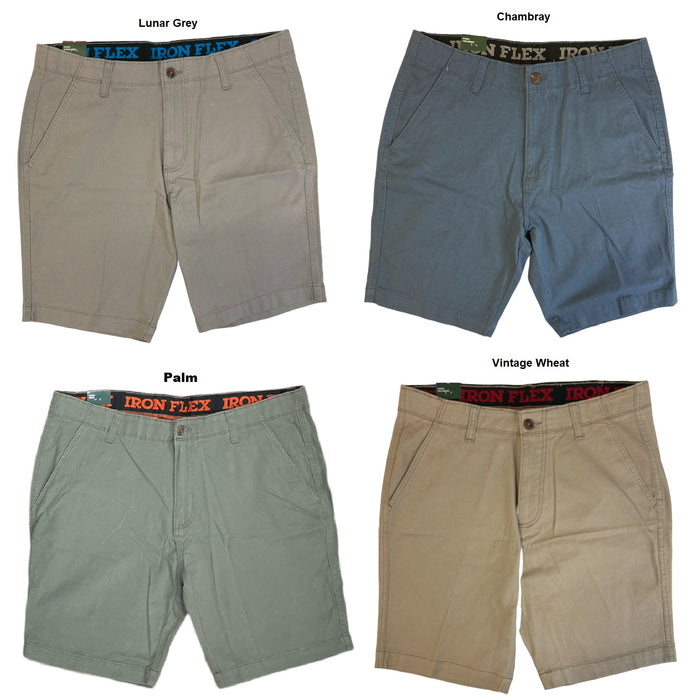 Iron Co. Men's Flat Front Comfort Flex Waistband