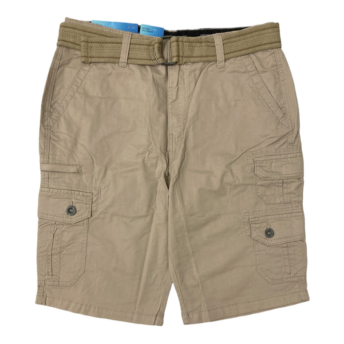 Iron Co Men's Comfort Flex Waistband Stretch Twill Cargo Short