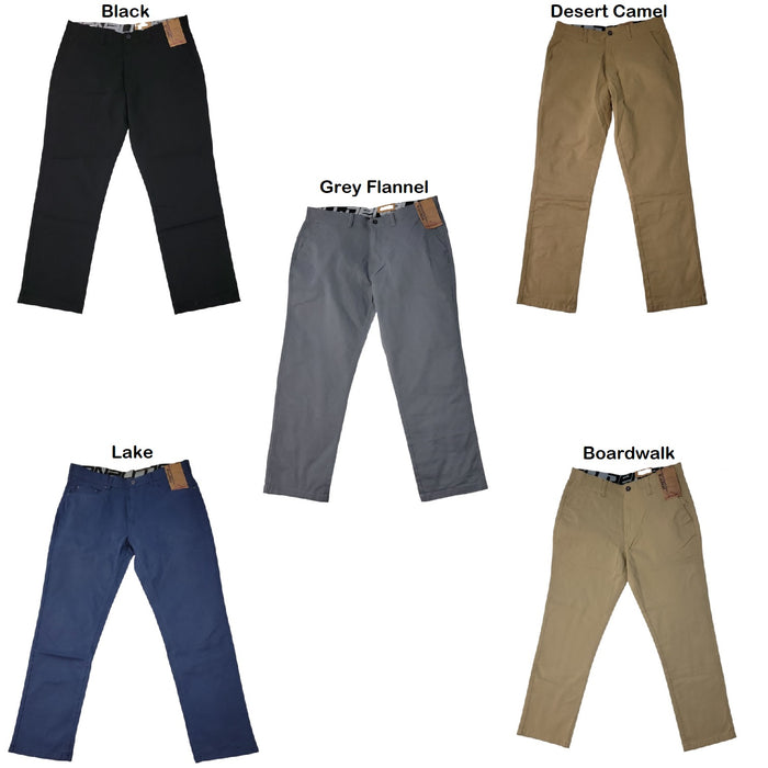 Denali Men's Straight Leg Stretch Comfort Button-Through Rear Pocket Pant
