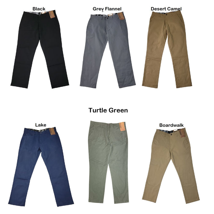 Denali Men's Straight Leg Stretch Comfort Button-Through Rear Pocket Pant