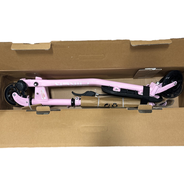 Yvolution Fliker L1 LED 3-Wheel Drifting Scooter, Pink, Ages 5+, 110lb Capacity
