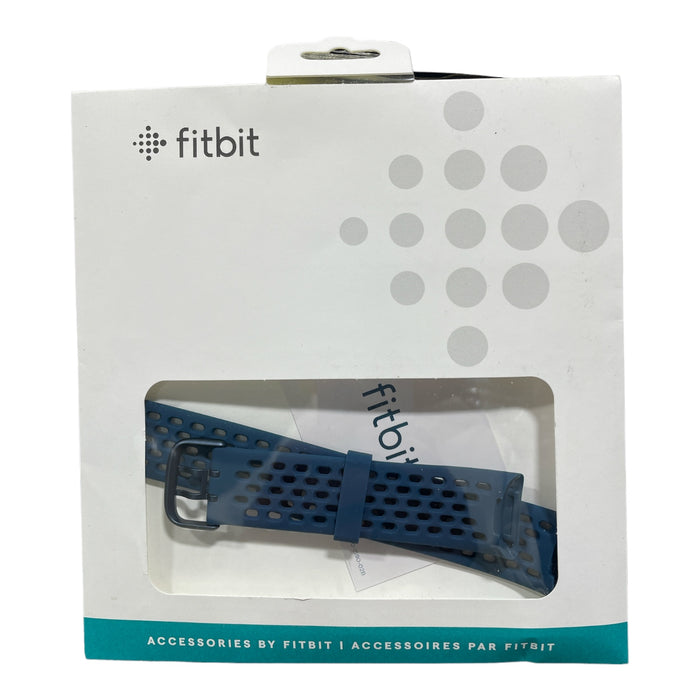 Fitbit Charge 5 Sport Accessory Band, Official Product, Deep Sea, Large