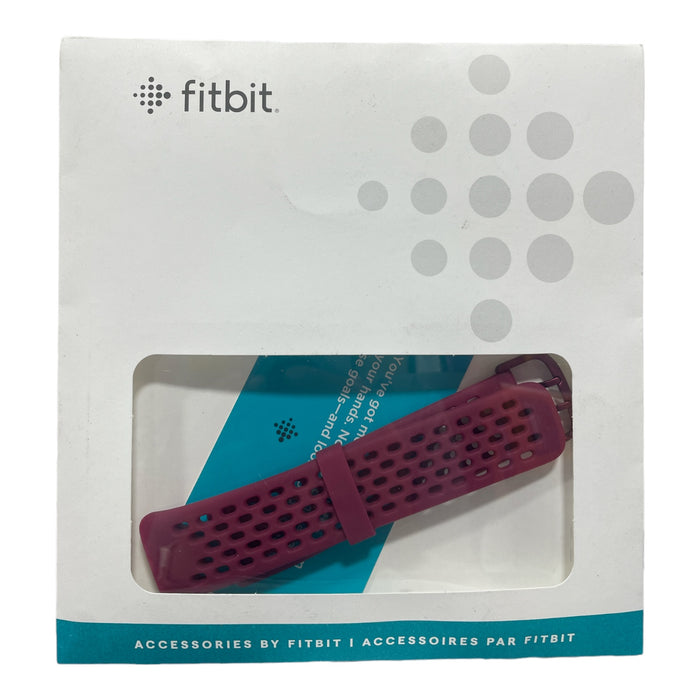 Fitbit Charge 5 Sport Accessory Band, Official Product, Maroon, Large