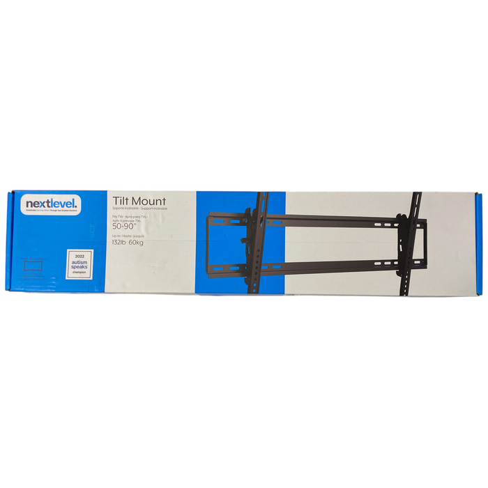 Nextlevel Premium Tilting Wall TV Mount, 50"-90" TV's, Up to 132lbs