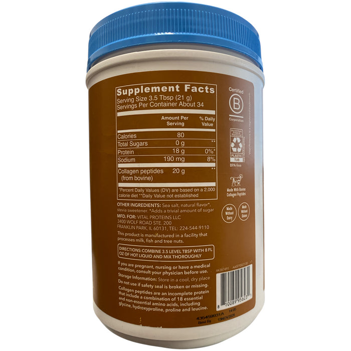 Vital Proteins Limited Edition Collagen Peptides Powder, Salted Caramel, 25.7oz
