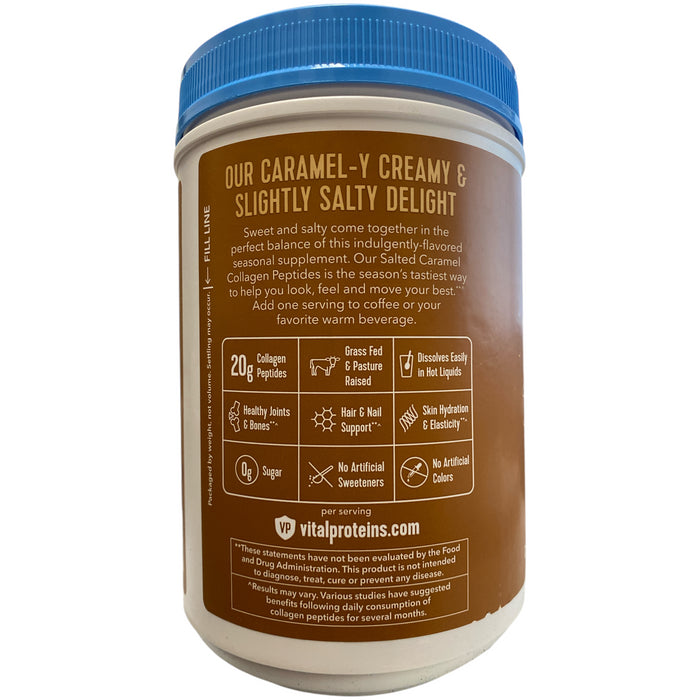 Vital Proteins Limited Edition Collagen Peptides Powder, Salted Caramel, 25.7oz