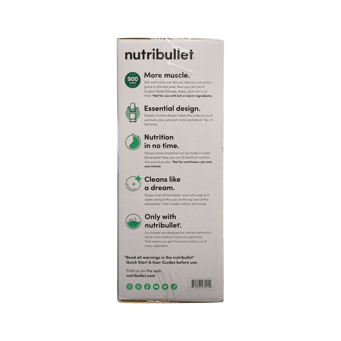 Nutribullet Pro 900-Watt Personal Blender System, Black, NB9-0901AK