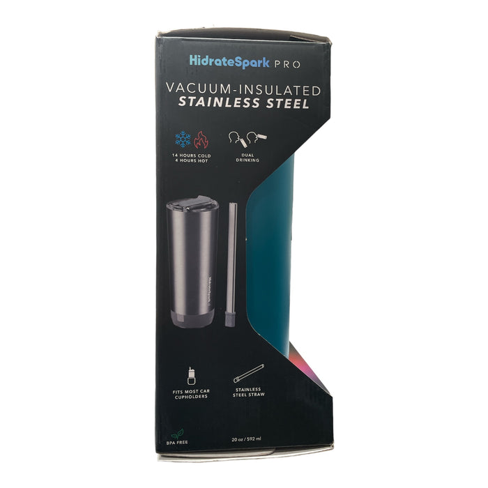 HidrateSpark Pro 20-oz. Stainless Steel Smart Tumbler w/ 3 Straws, Sea Glass
