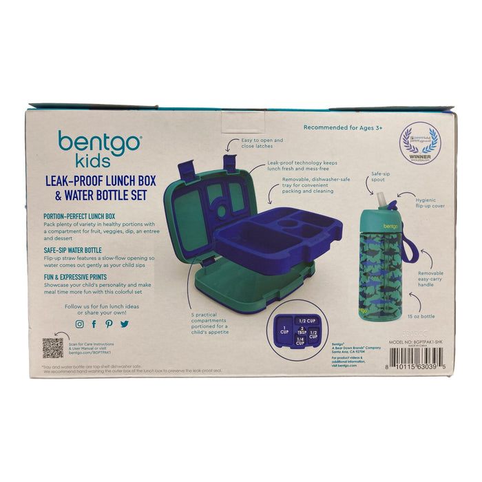 Bentgo Kids Leak-Proof Lunch Box & Water Bottle Set