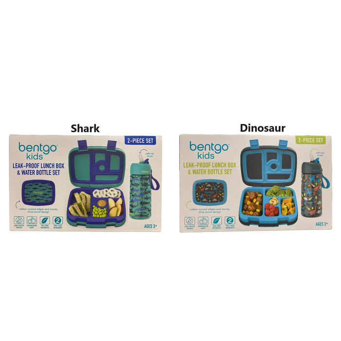 Bentgo Kids Prints Shark Reusable Lunch Box - Bpa-Free, Leak-Proof