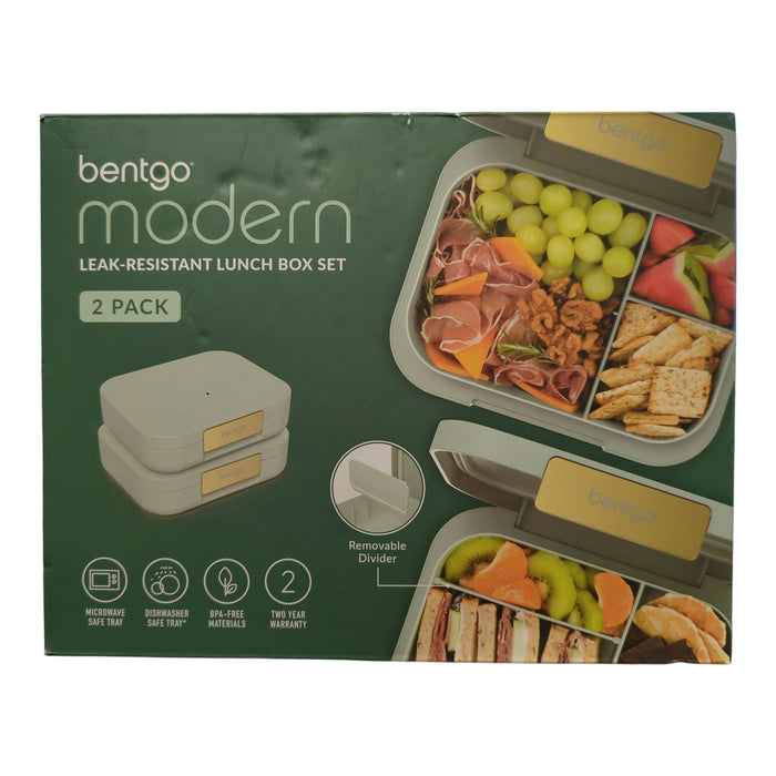 Bentgo BPA-Free & Microwave Safe Modern Leak-Resistant 2-Pack Lunch Box Set