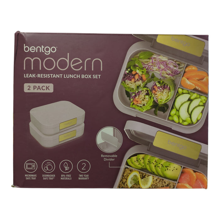 Bentgo BPA-Free & Microwave Safe Modern Leak-Resistant 2-Pack Lunch Box Set