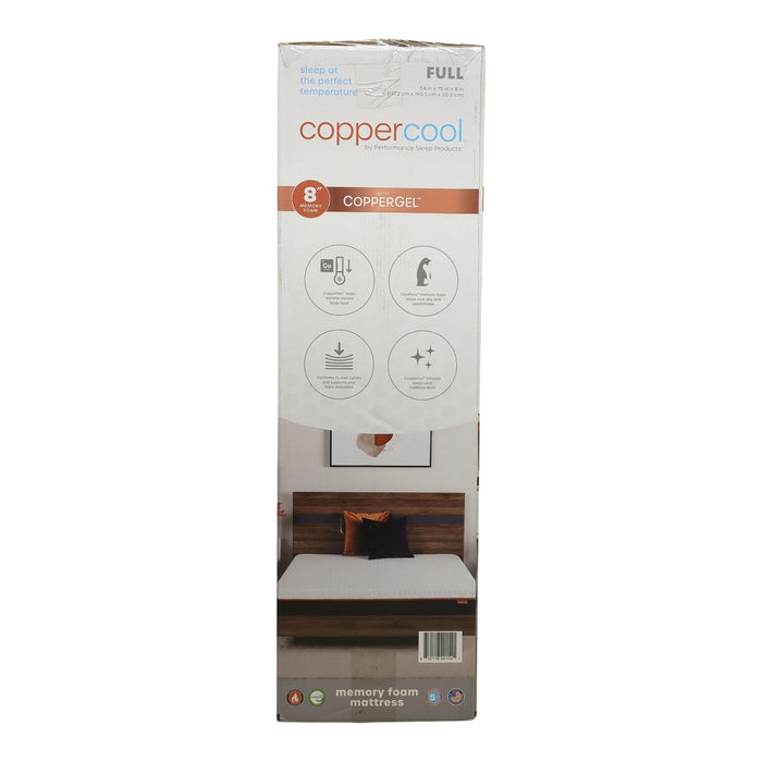 CopperCool Select 8" Cooling Gel Memory Foam Mattress, Full