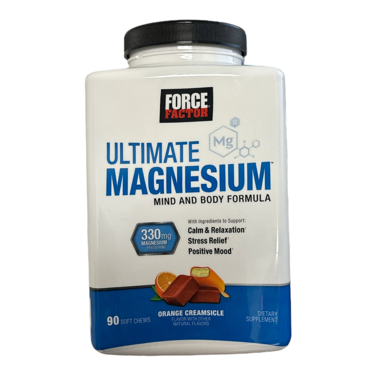 Force Factor Ultimate Magnesium Mind & Body, 330mg, Orange Creamsicle ...